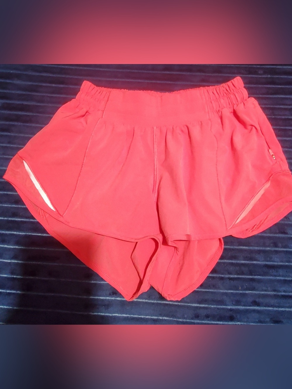 lululemon athletica Red Women's Athletic Shorts - Picture 2 of 3